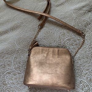 metallic gold purse